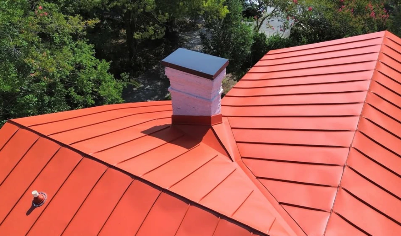 REMODELING & EXTERIOR UPGRADES — Standing Seam Metal Roof & Chimney Flashing